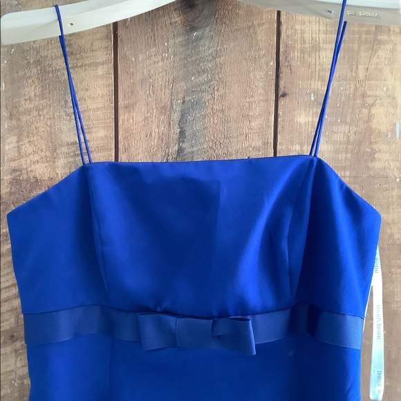 David’s bridal NEW Y2K cobalt blue bridesmaid prom dress - Picture 4 of 4